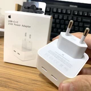Carregador Fonte Usb 2 Entradas C Duplo 35W  Tipo C Para iPhone