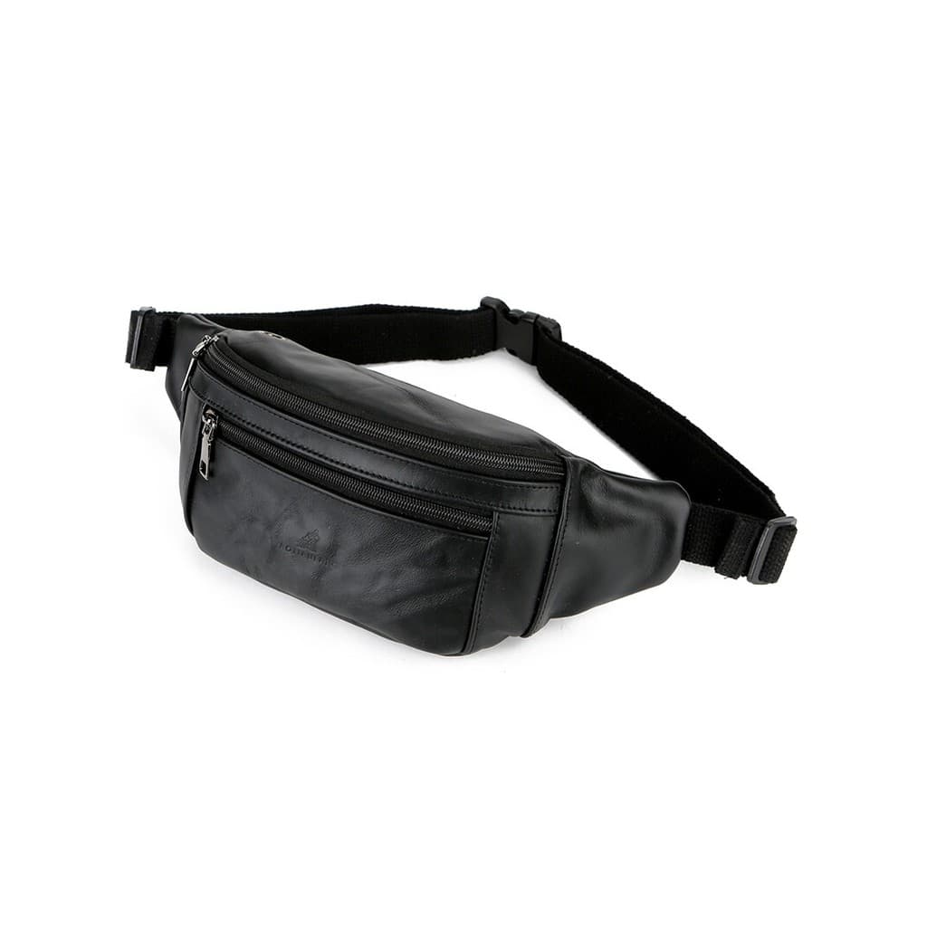 Bolsa de cintura multifuncional masculina, bolsa esportiva de couro para corrida, cinto para celular, pequeno local de t