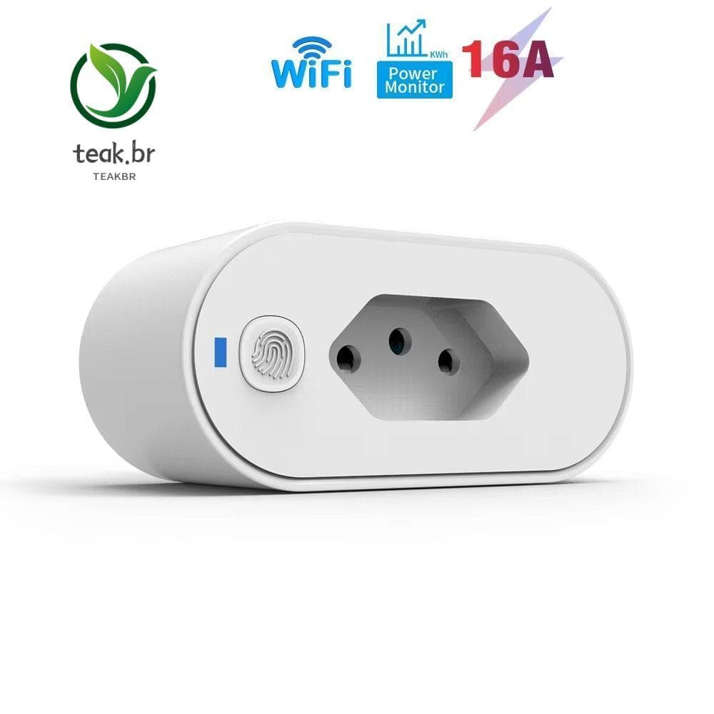 Adaptador De Tomada Inteligente TEABR , Controle De Voz , Bloqueio Infantil , Plugue Brasil De Monitor De Energia Para M