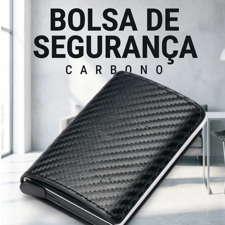 Carteiras Fibra De Carbono Porta-Cartões Masculina Marca Preta Mágica Tripla De Couro Promoção