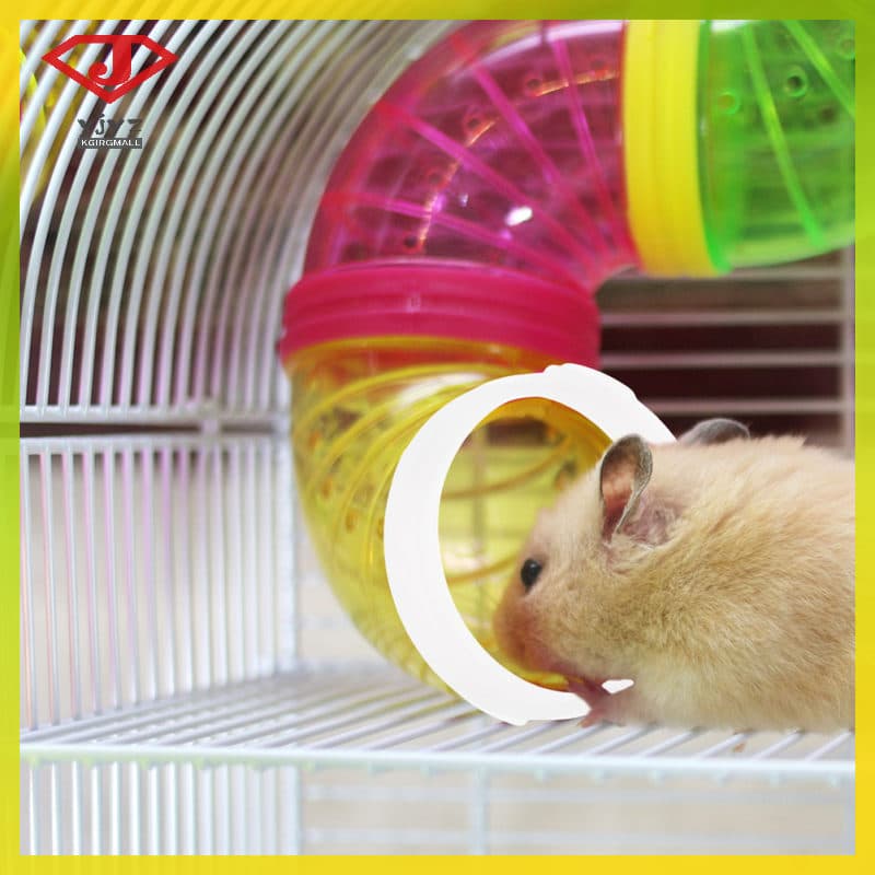 Hamster Tubo Transparente Círculos Esconderijo E Exploração Túnel Gaiola Conector Tubos Yujingyouzhang