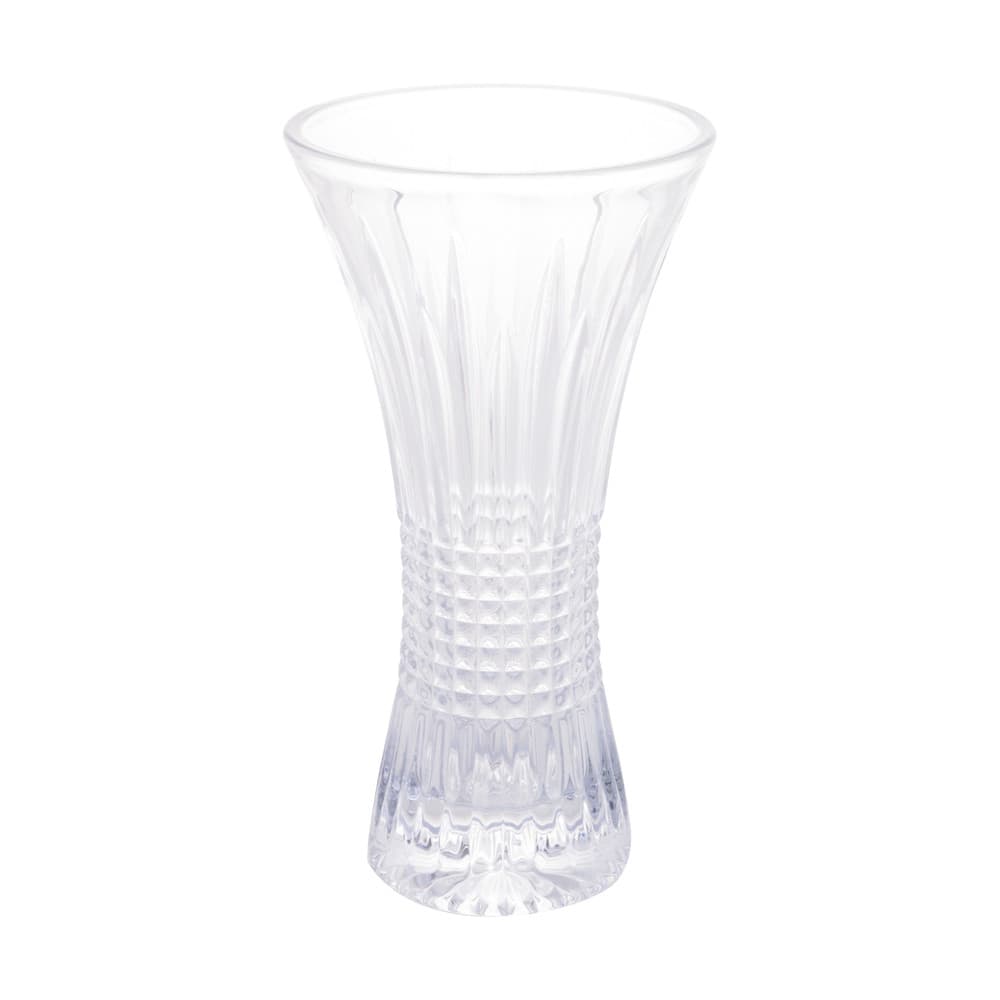 Vaso Decorativo de Cristal Queen Transparente 30x16cm Wolff