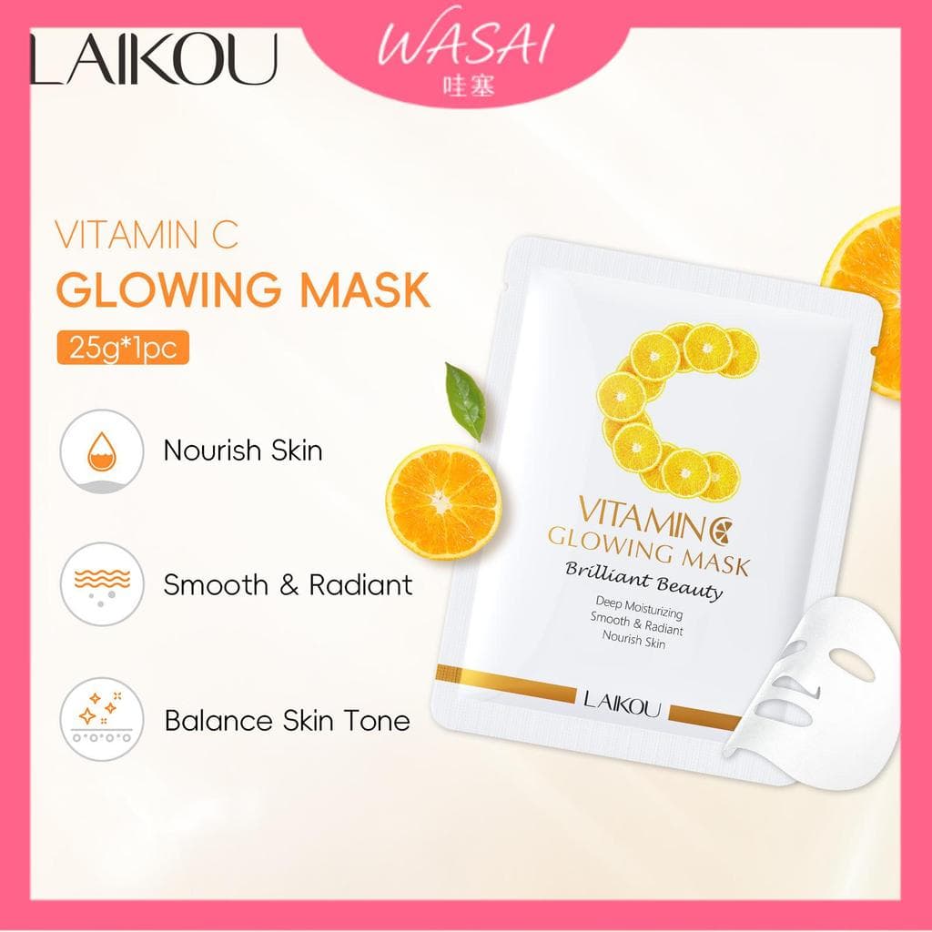 [Venda quente] Novo produto Lacco Vitamina c Máscara Rejuvenescedora 25g Máscara Hidratante Patch