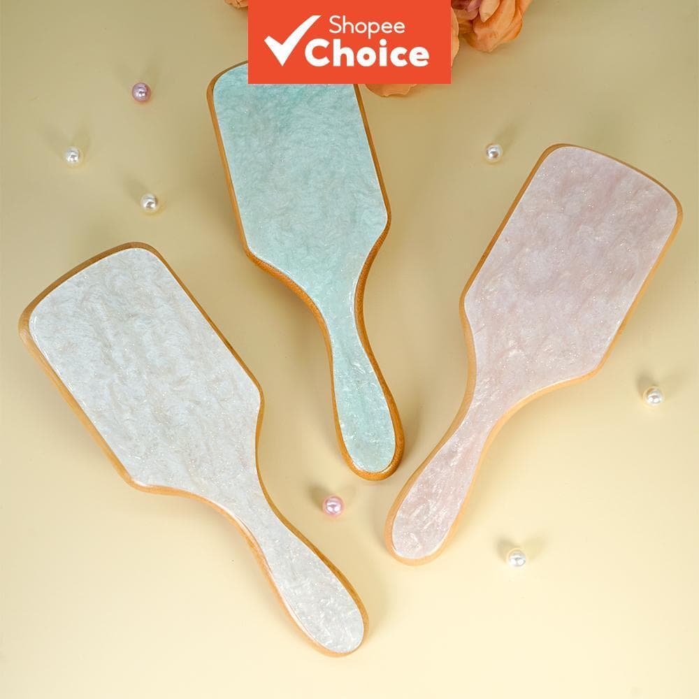 Pente Glitter com Design Fashion, Ferramenta Desembaraçante para Massagem do Couro Cabeludo para Cabelos Lisos,