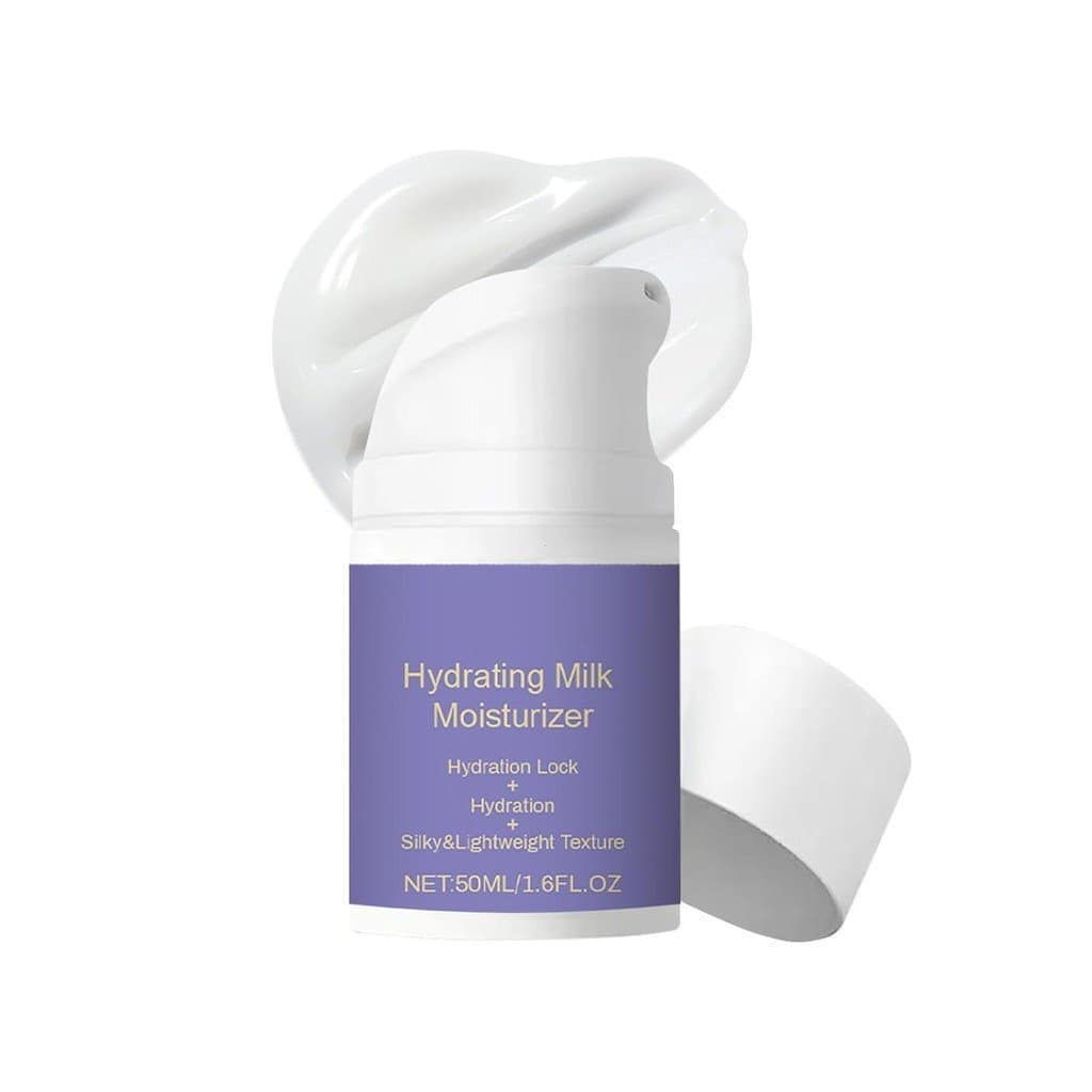 Hydrating Milk Moisturizing Cream, Moisturizer Face Cream, Deep Moisturizing, Silky Light and Non-Greasy, Vegan Plant Fo
