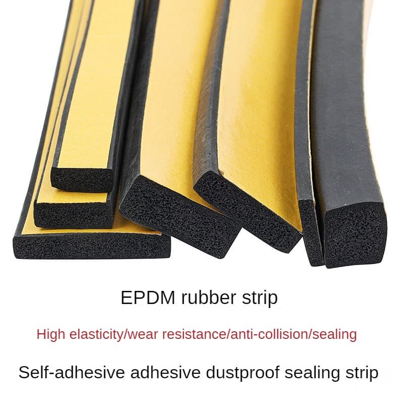 Tira De Vedação De Espuma De Borracha Autoadesiva De 10m EPDM Impermeável À Prova De Poeira Absorção De Choque