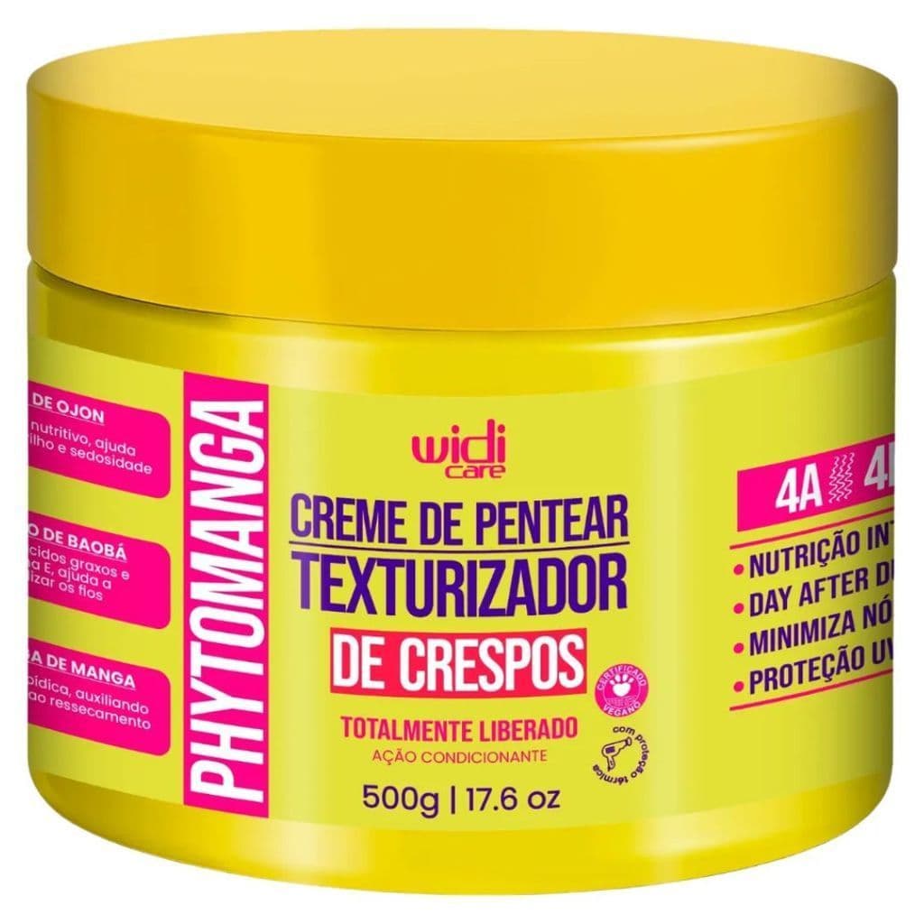 Widi Care Phytomanga Creme de Pentear Texturizador de Crespos 500g Finalizador Capilar