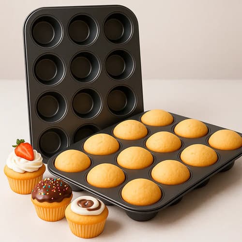 Forma 12 Furos Para Cupcake Pão De Queijo Empada E Outros