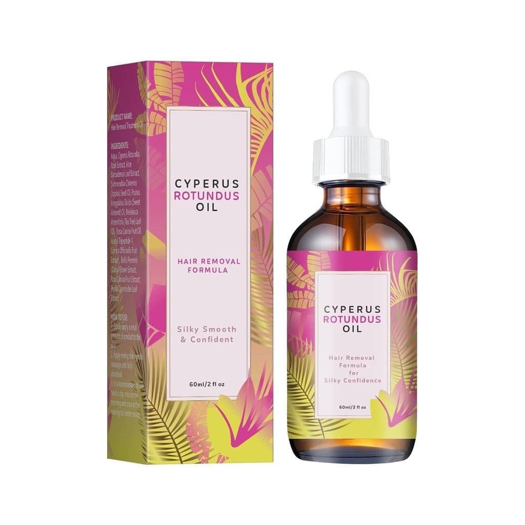 Óleo de Cyperus Rotundus, 60ml. Óleo de Cyperus Rotundus para remoção de pelos, reduz o crescimento de pelos indesejados
