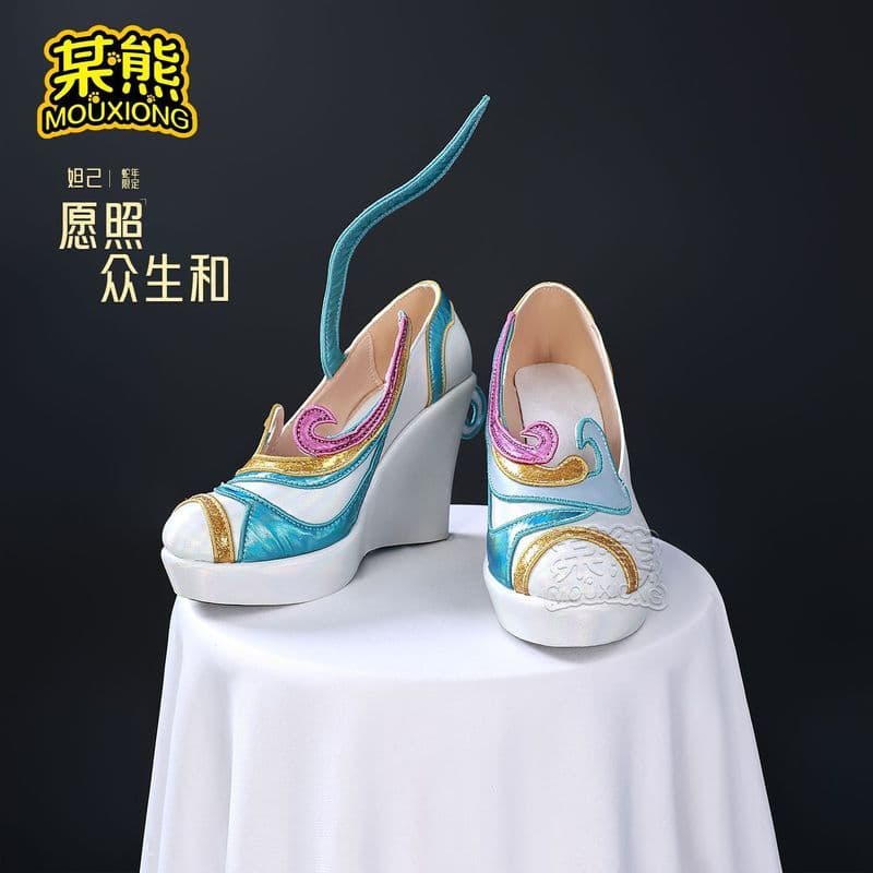 Daji deseja de acordo com todos os seres e sapatos COS Daji cosplay sapatos bidimensionais