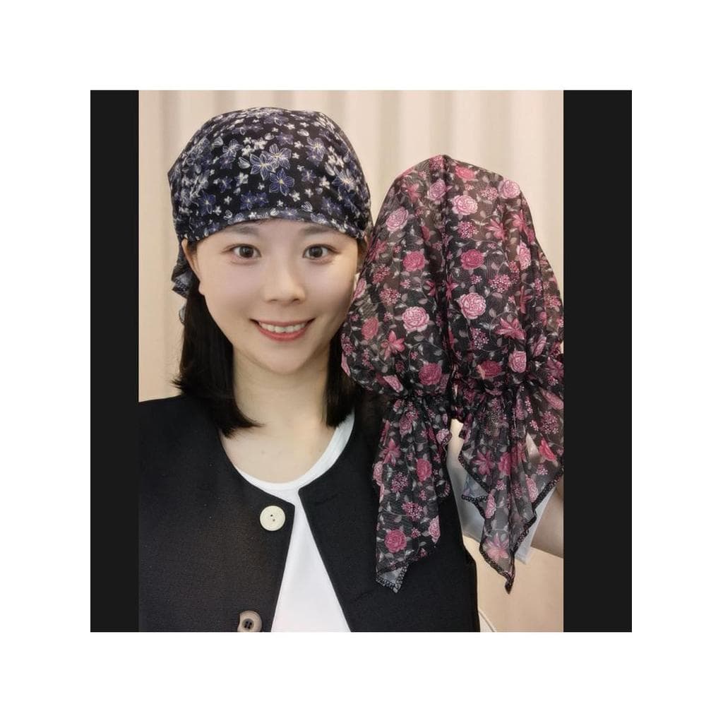 Primavera verão 2026 novo estilo Floral chapelaria feminino moda All-Match moda lenço chapéu capa de cabelo branco Strea