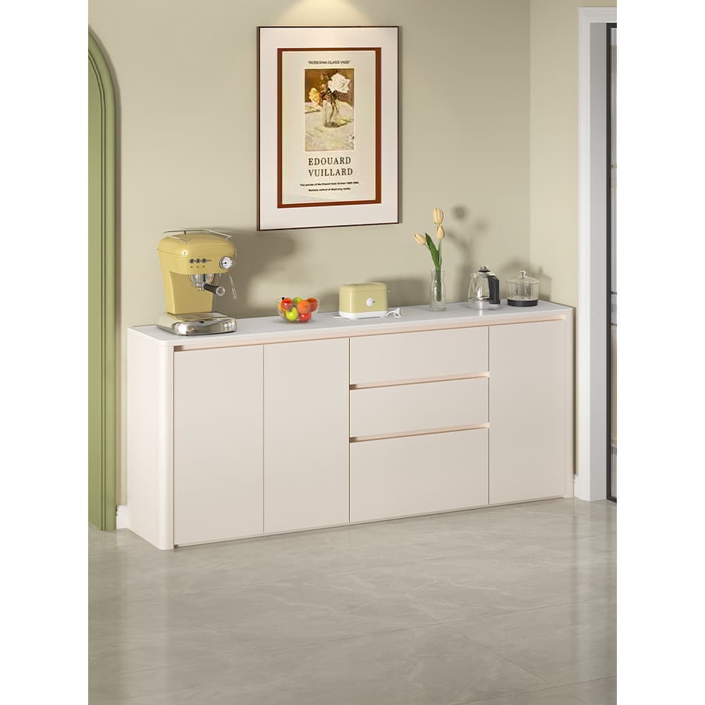 Armário lateral de jantar em ardósia estilo creme, sala de estar, armazenamento, chá, armário lateral, moderno, simples,