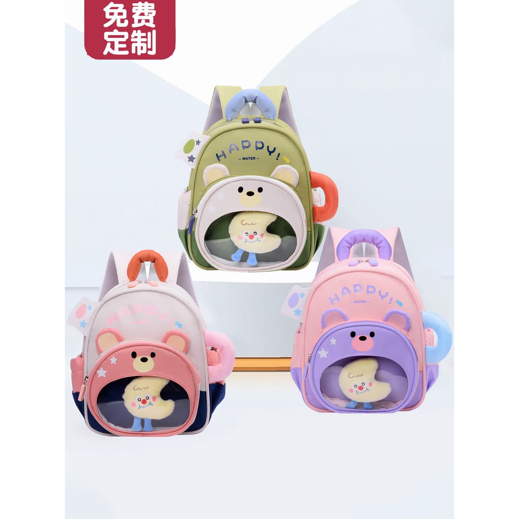 2026 novo estilo mochila escolar do jardim de infância dos desenhos animados Anime médio grande classe mochila do bebê e