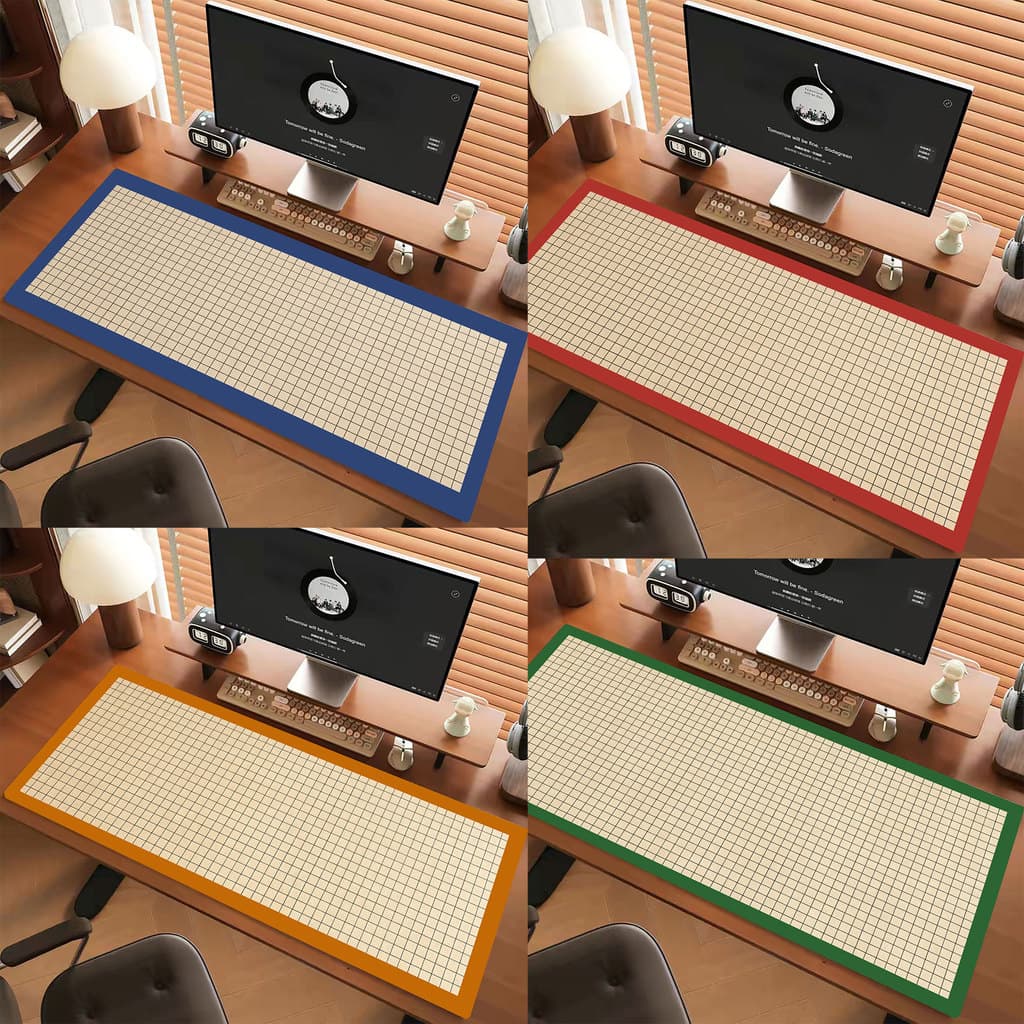 CHECKS 80 * 30cm Mouse Pad Grande MousePad Antiderrapante Longo Tapete De Mesa De 3 mm