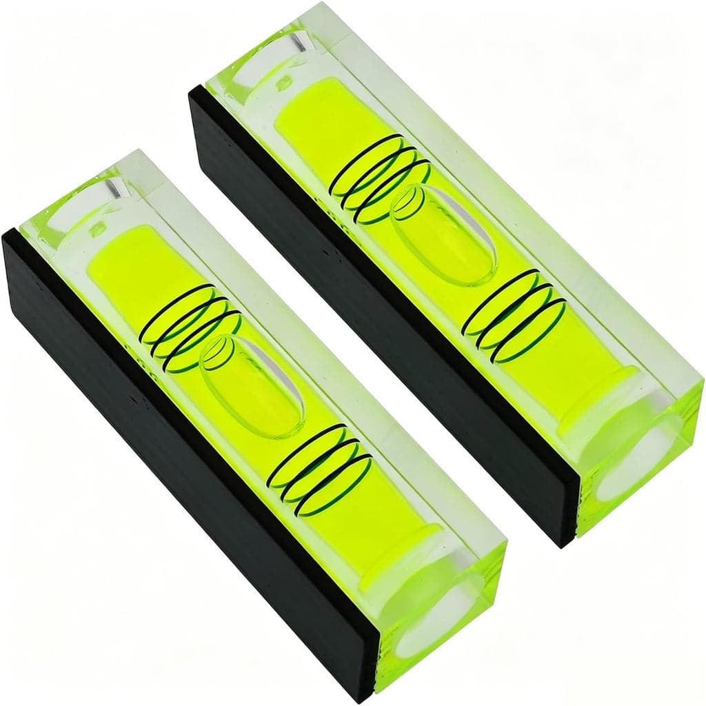 Mini Nível de Bolha Horizontal Pequeno, Nível de Bolha Horizontal de Três Linhas, Nível de Pérola Magnético (52 * 20 * 1
