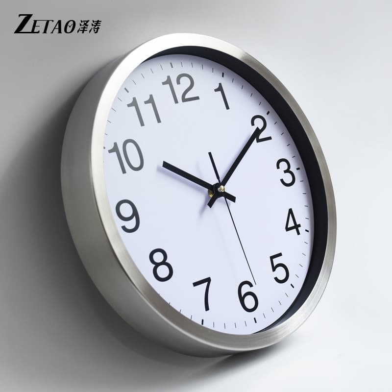 Relógio de parede estilo Industrial atmosférico simples relógio redondo criativo decoração única sala estar quarto mudo