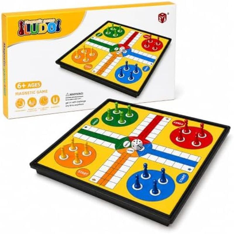Jogo De Tabuleiro Magnético Ludo Para Crianças E Amp ; Adultos – Trazem Sua Família De Volta Juntos , Viagem Dobrável ,
