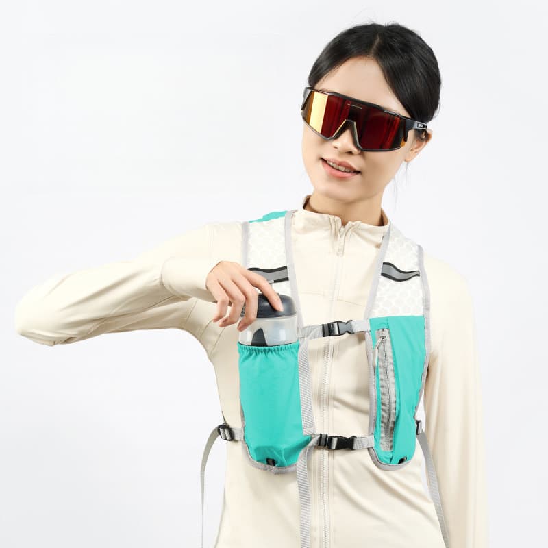 Colete esportivo leve, bolsa para celular para corrida, bolsa para garrafa de água, mochila multifuncional para montanhi