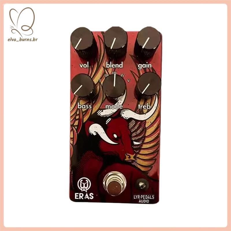[elva_burns.br] Pedal De Efeitos De Guitarra , Distorção De Alto Ganho , Bloco Único , Acessório Elétrica Rock