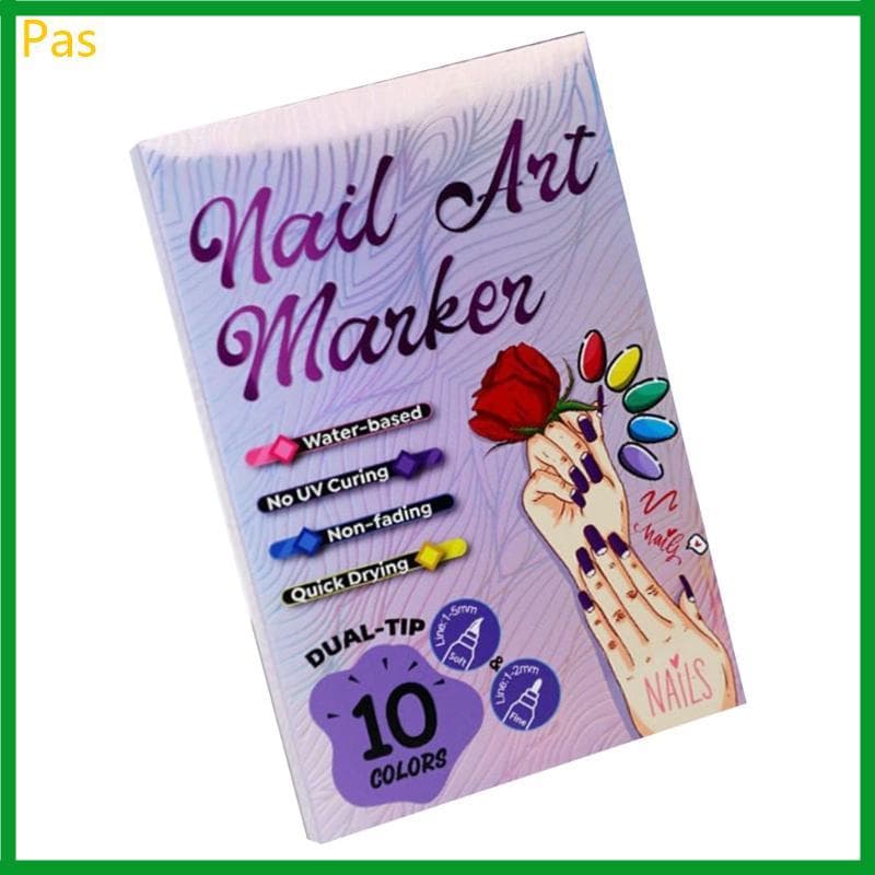 1 Conjunto Caneta Para Pintura Unhas Ponta Fina Intrico, À, Secagem Rápida,