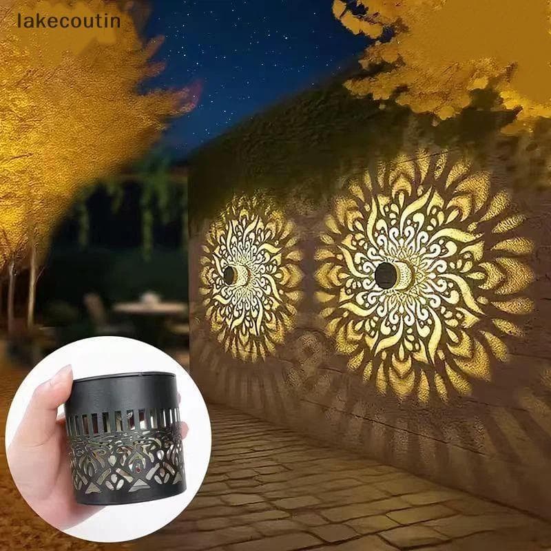 la Solar Mandala Padrão Luzes Externas 4 Pa Economia De Energia Resistente Às Intempéries Para De Step Cerca Varanda Dec