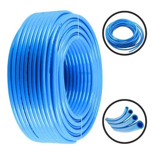 10m Mangueira Pneumática Flexível Ø6mm Tubo Pu 150psi/10bar