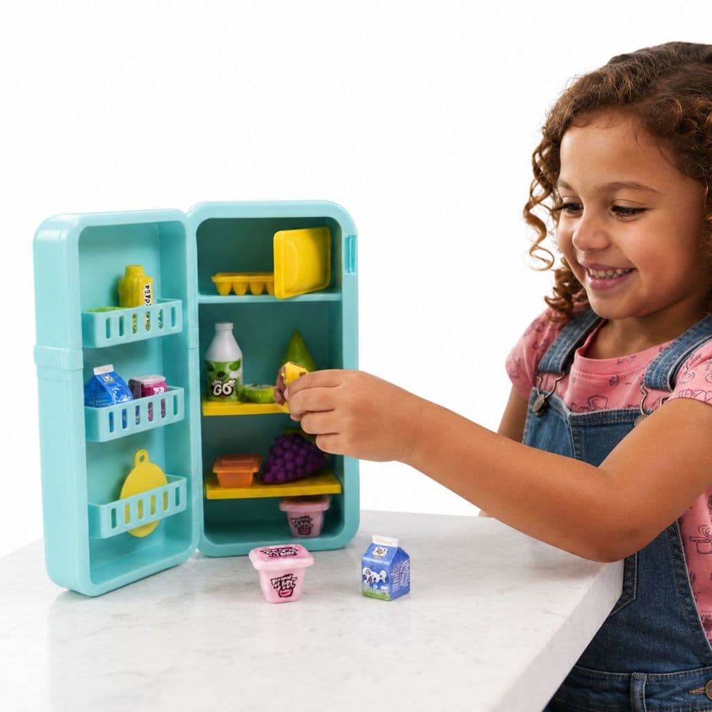 Geladeira de Criança com Produtos Colecionáveis Presente pra Meninas Dia das Crianças