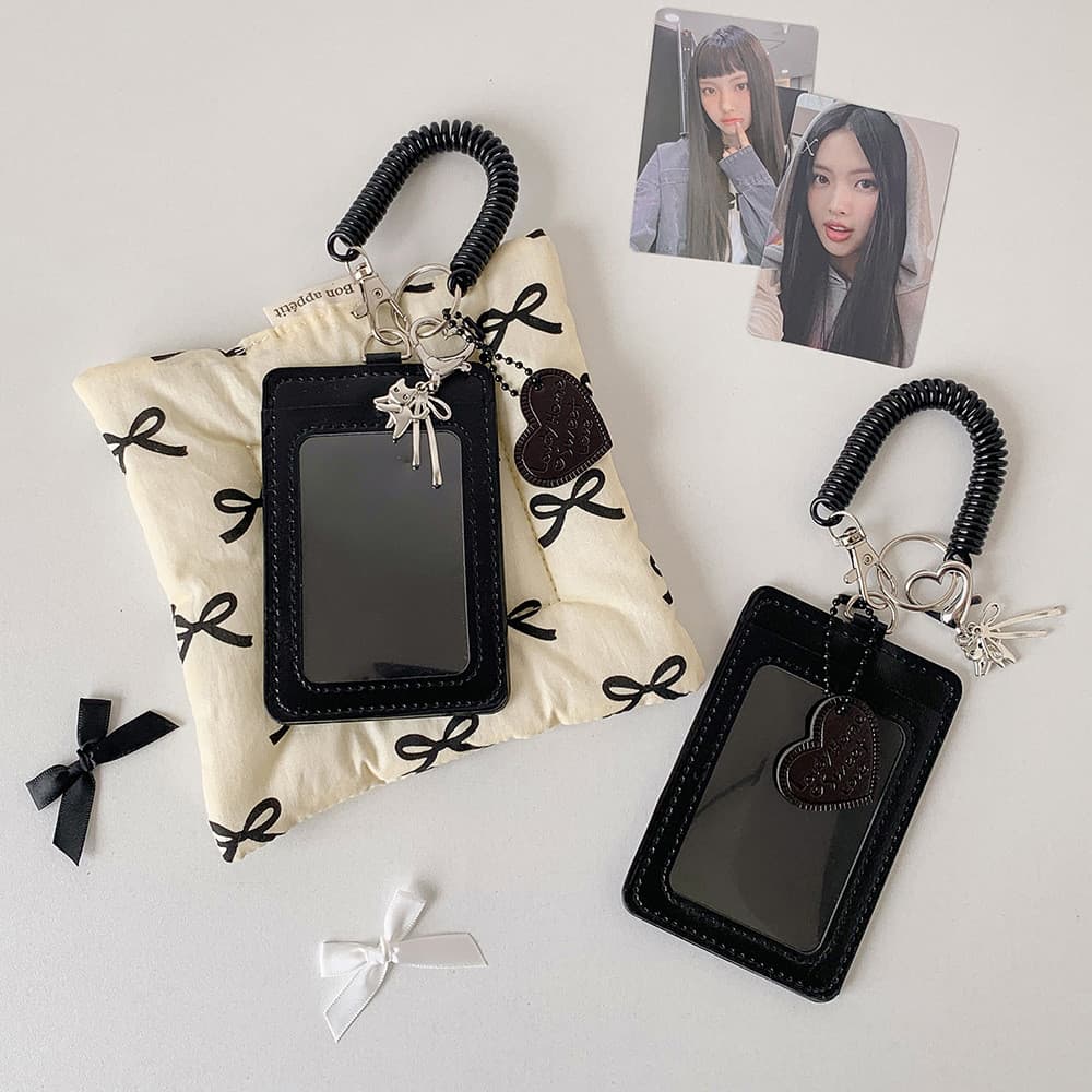 Versão coreana titular do cartão do plutônio gatinho forma itabag ornamentos, K-POP pequeno cartão Display titular, cart