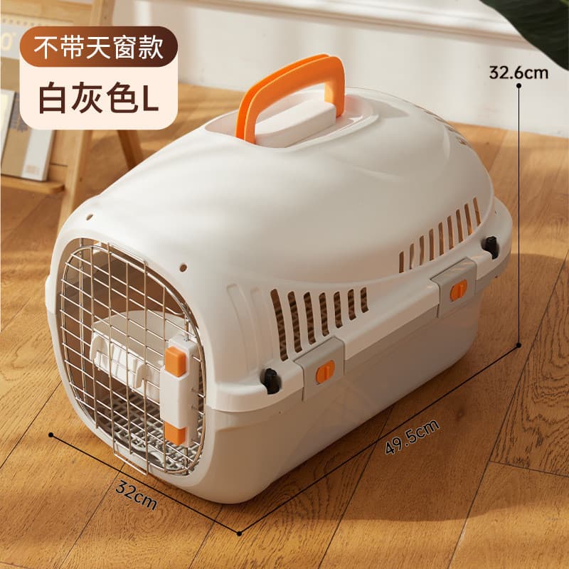 Caixa de ar para gatos de estimação, portátil, portátil, gaiola para gatos, limpeza removível, caixa de transporte de Ch