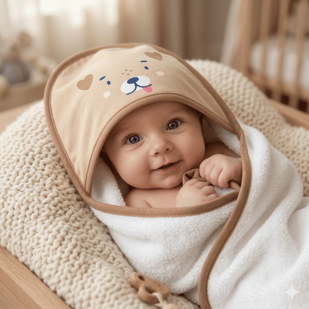 Toalha de Banho com Capuz Bebê Premium Macia Confortável Secagem Rápida Menino Menina bichinho capuz colorido