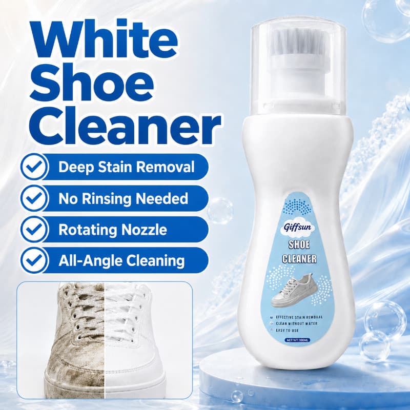 JMY-Limpador De Sapatos Branco De Espuma Sem Água