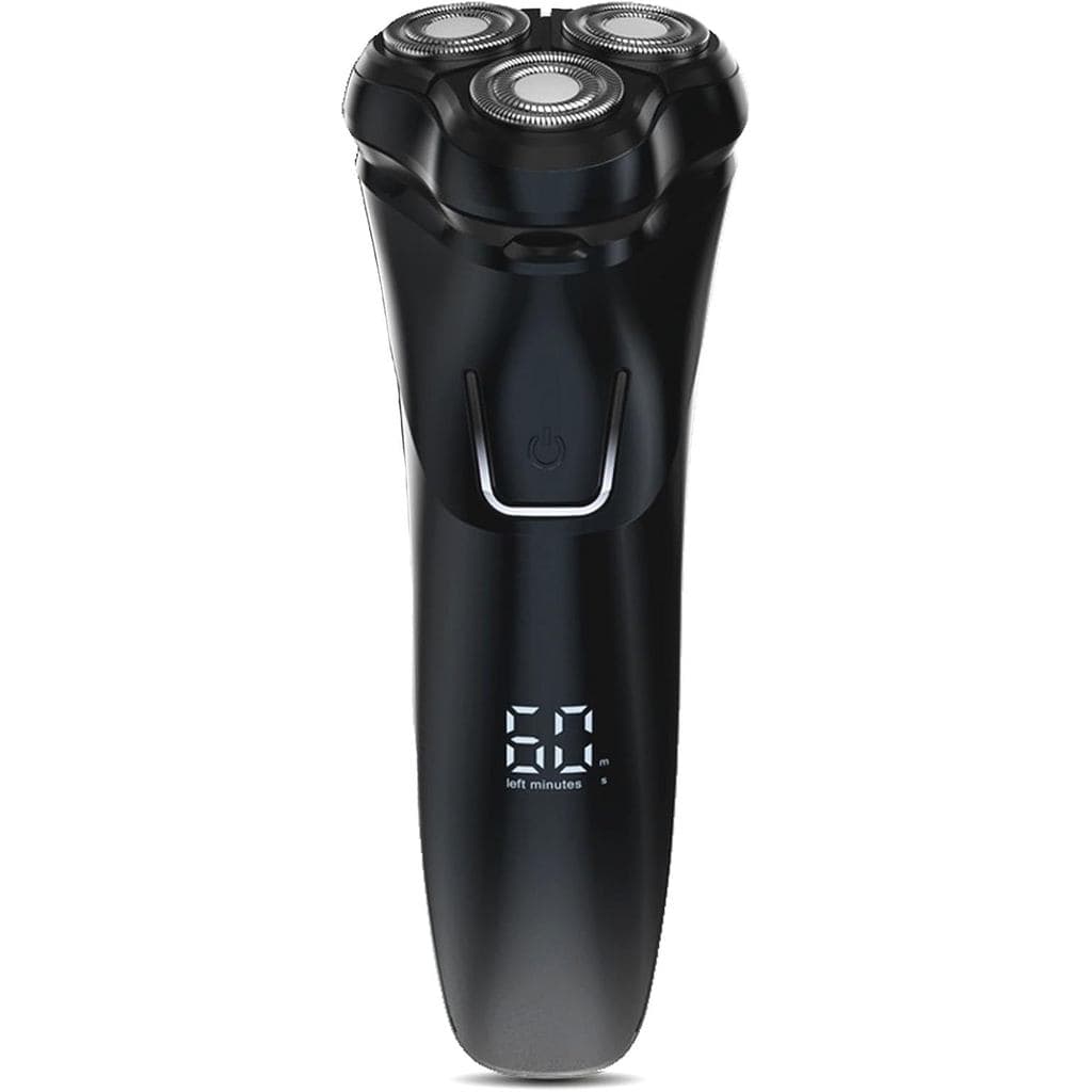 Barbeador Elétrico Sem Fio para Homens: Aparelho Rotativo à Prova d'Água para Uso Úmido/Seco - Carregamento Rápido USB,