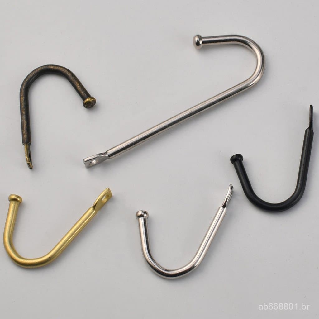 Gancho único de ferro em estilo antigo, cabideiro moderno e minimalista, gancho criativo de parede, gancho único de aram