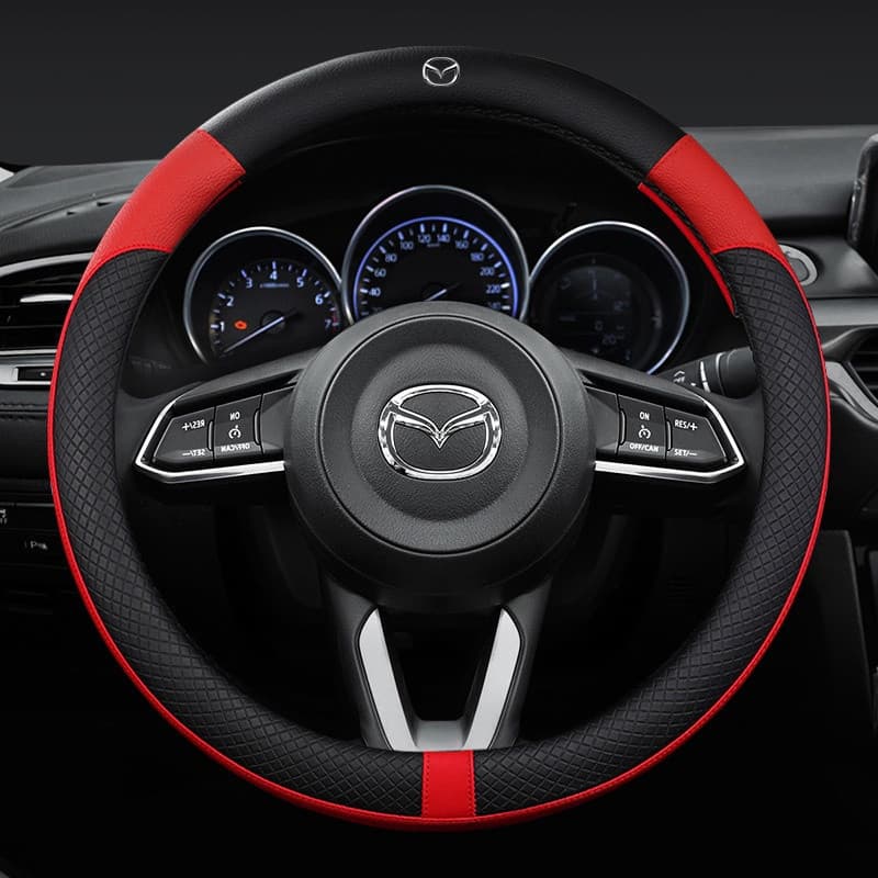 NOVO item Capa de Volante para Carro para Mazda CX-3 CX-4 CX-5 Atenza MX-3 MX-5 BT-50 Acessórios de Couro que Absorvem o