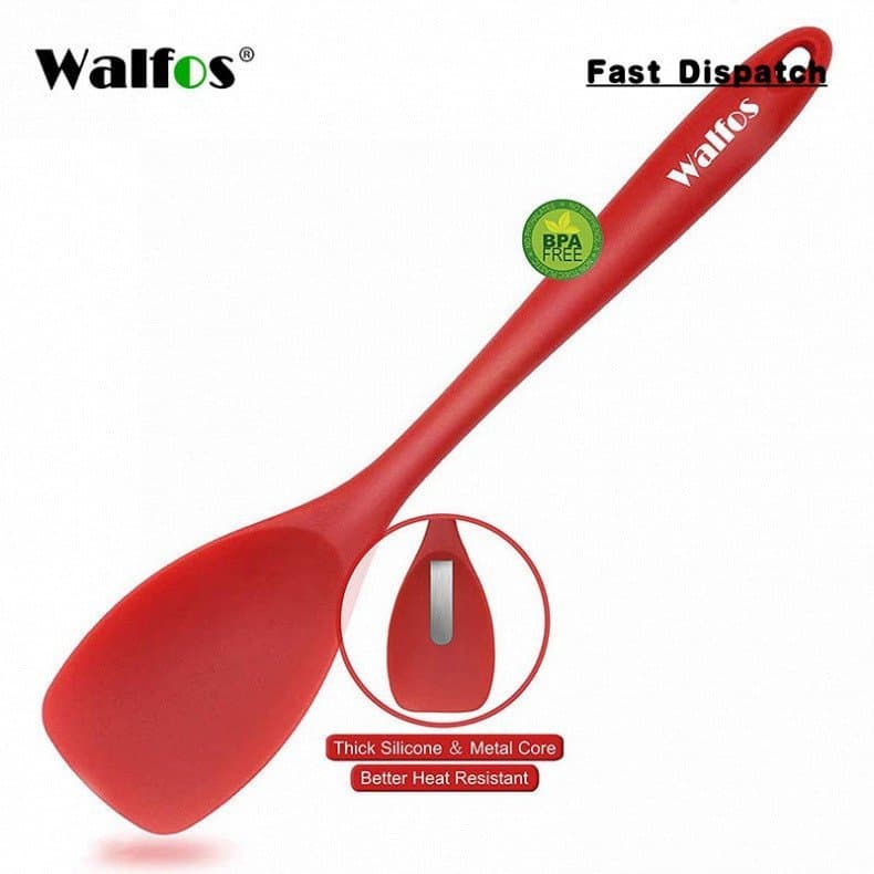Espátula de Silicone Antiaderente de Grau Alimentício WALFOS, Utensílio Essencial de Cozinha SSWI