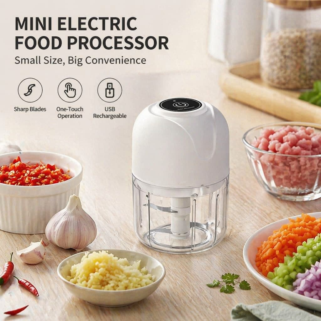 4 Peças Processador  Triturador Sem Fio Processador de legumes  Conveniência Prom Promoçõesoção