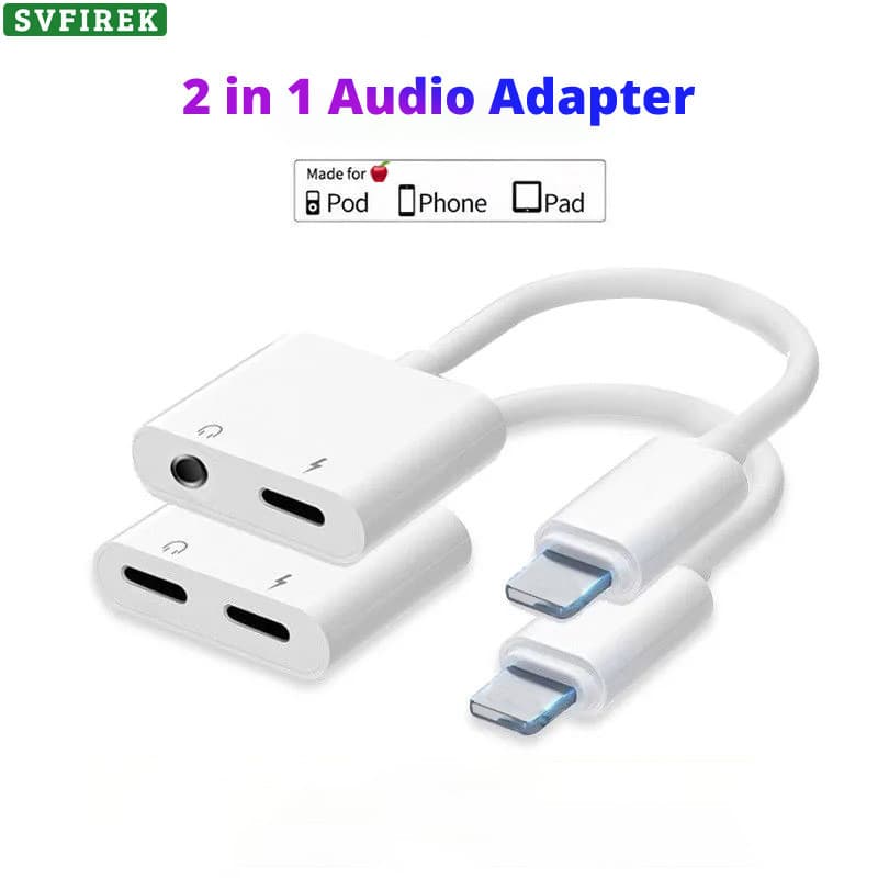 Adaptador Divisor De Áudio 2 Em 1 , Fio TPE , Núcleo De Cobre Estanhado , Carregamento Simultâneo , Reprodução De Música