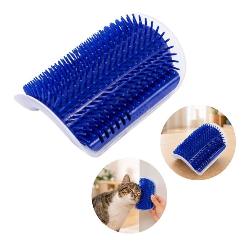 Kit 03 Escova Massageadora Relaxante Para Gatos com Catnip