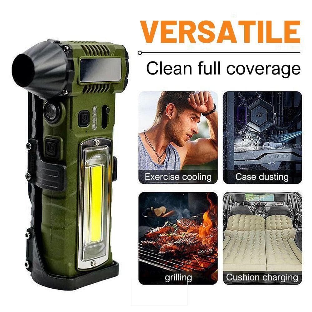 Ventilador Turbo Violento , 110000ventilador De Ar Poderoso Com Motor Sem Escova Rpm , Recarregável Espanador Elétrico L