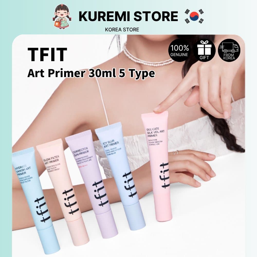 TFIT Delicado Véu De Seda Art Primer 30ml Base De Maquiagem Suave Poros Desfocar Tela Facial