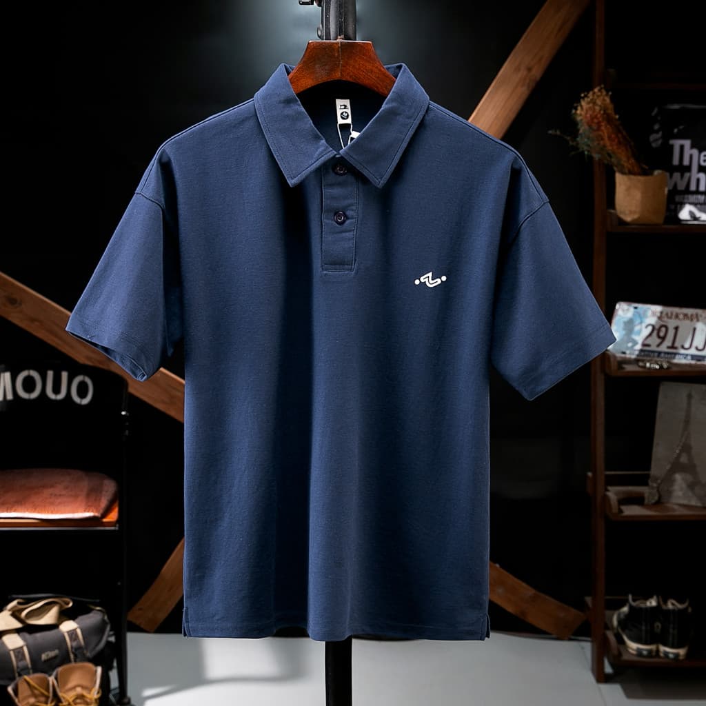 Camisa polo de tamanho grande masculina mais gordura mais grande manga curta gordura mais magro olhar capa barriga gordu