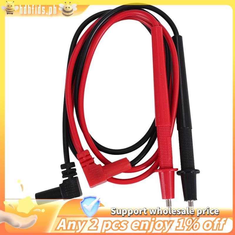 1000V Banana Plugs Ponta Destacável Multímetro Sonda Teste Chumbo Preto Vermelho Par