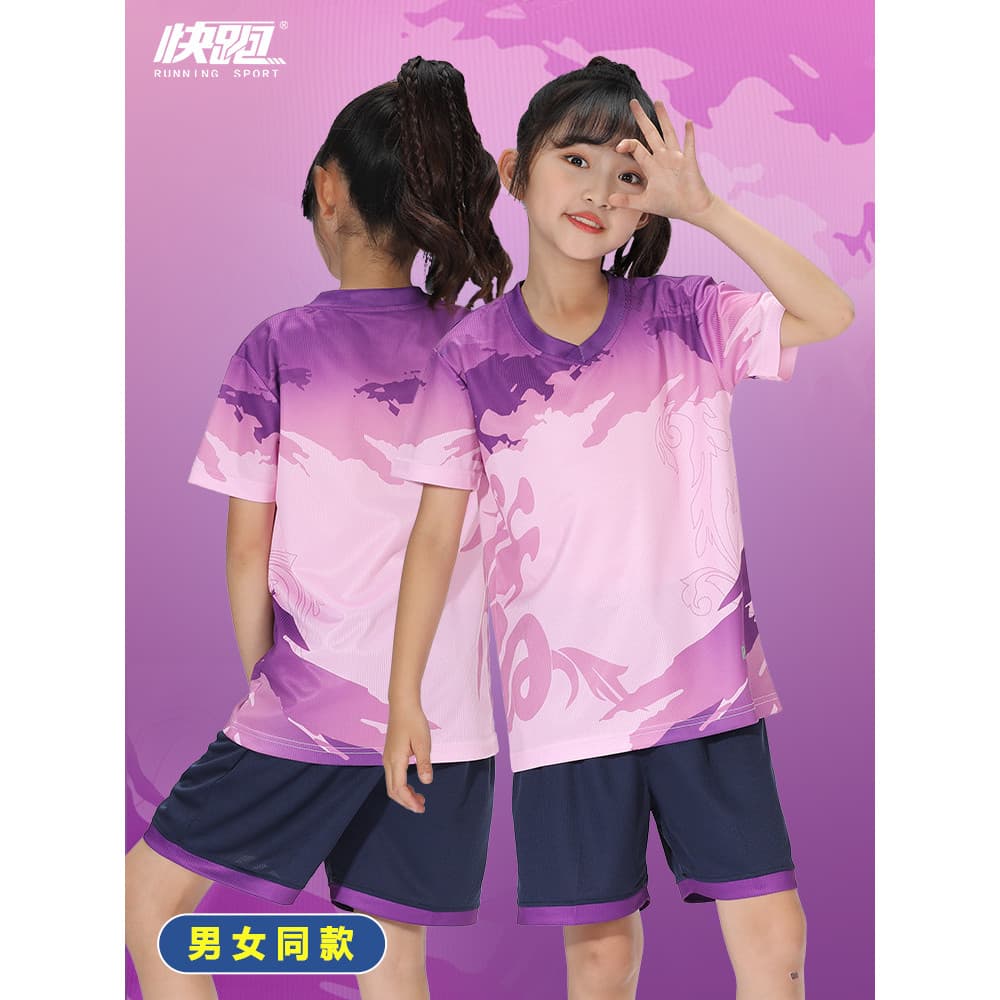 Uniforme de Badminton infantil terno treinamento uniforme de equipe feminina crianças meninas tênis de mesa camisa menin
