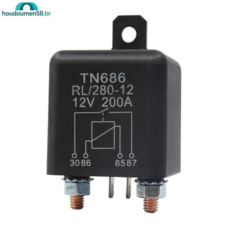 HOUDO Relé De Partida De Alta Corrente 200A 100A 12V/24V Potência Automotiva Pesada Carro