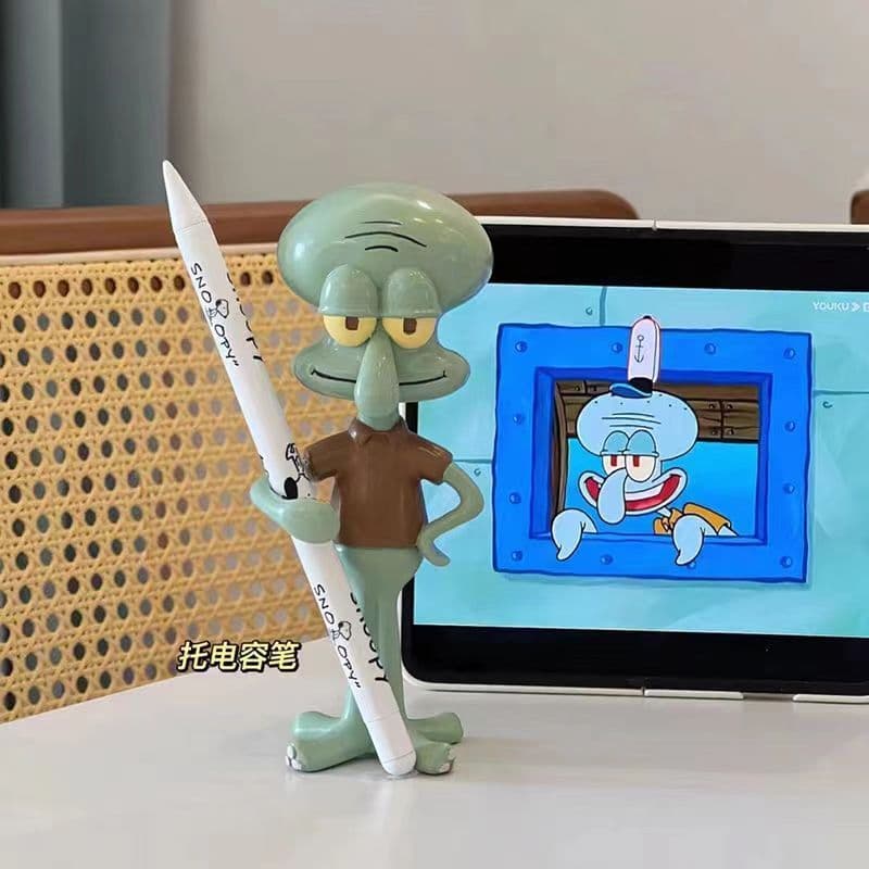 Bonito dos desenhos animados polvo irmão caneta titular pente navalha rack de armazenamento de mesa óculos rack de armaz