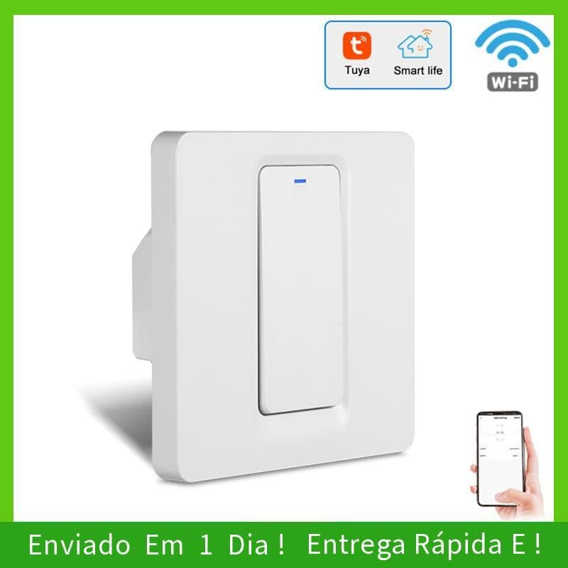 - joyce Ue Reino Unido Fio Neutro Necessário 1 Way Tuya WiFi Interruptor De Luz Inteligente Interruptores De Parede Com