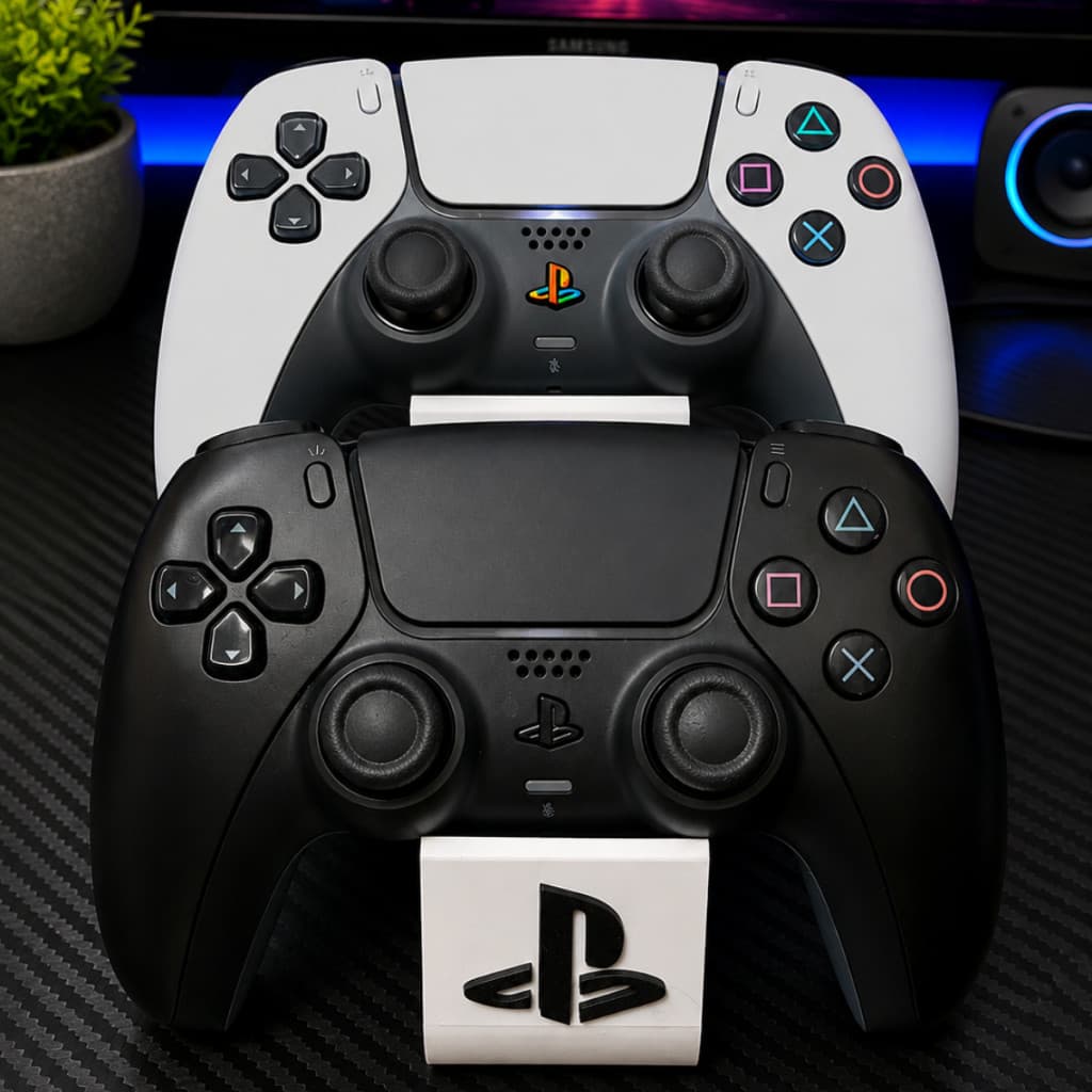 Suporte Duplo Para Controle Gamer Playstation Ps2 Ps3 Ps4 Ps5