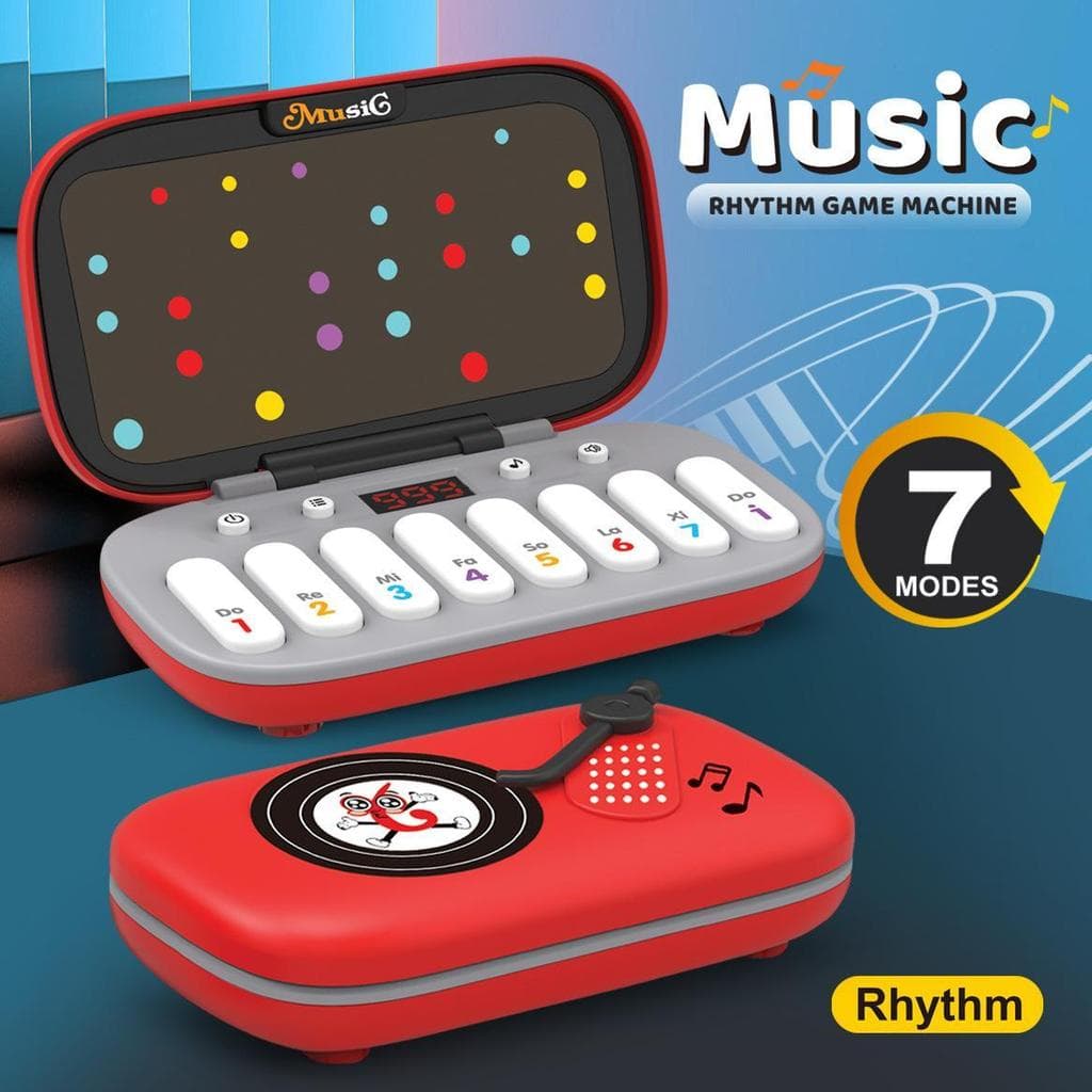 Novo ritmo teclado eletrônico console de jogos portátil console música bolso Piano