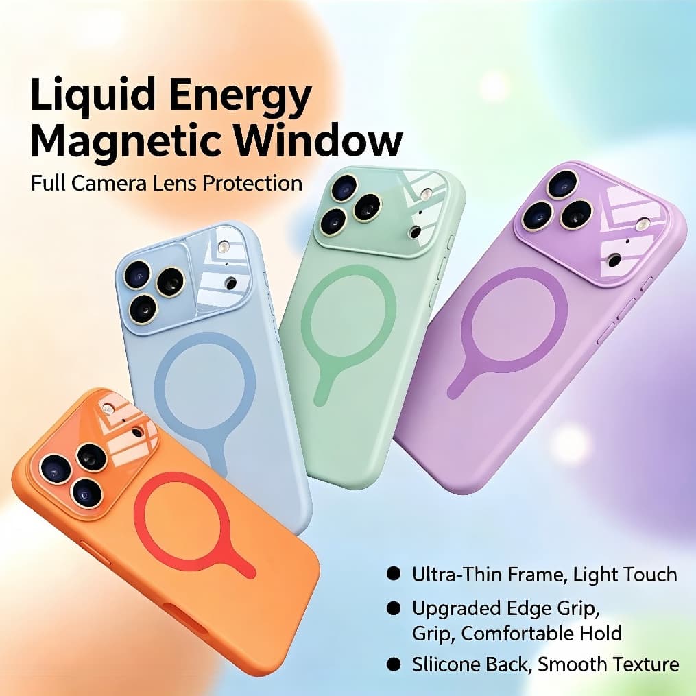 Círculo De Gotas De Água/Proteção De Lente/Botão De Câmera Ai/Capa De Telefone De silicone Líquido Compatível Com iPhone