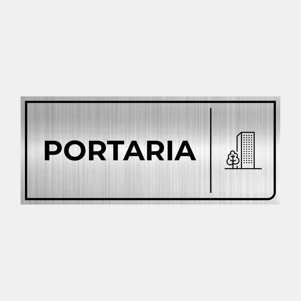 Placa Para Porta Identificação Portaria 24x10cm